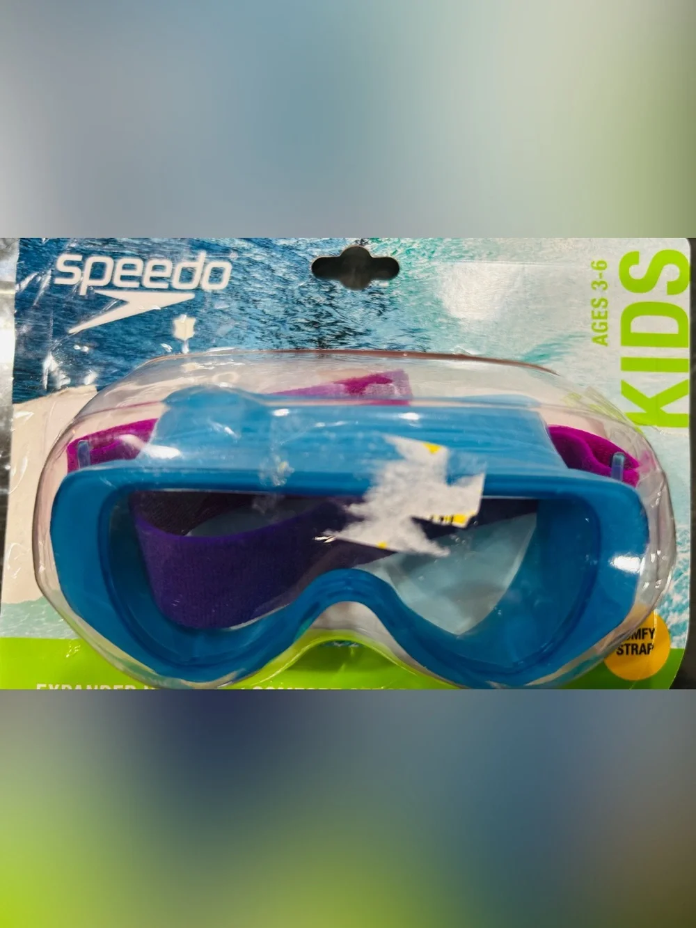 Speedo Kids Blue Swim Mask with Comfort Strap